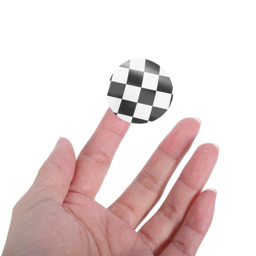 20 Pcs Candy Bag Sticker Decoration Black White Checkered Stickers - Afbeelding 11 van 12