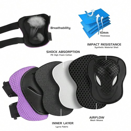 Kids Bike Helmet Set for Boys Girls - Knee Elbow Pads, Skate Safety Gear - Picture 26 of 28