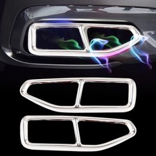2x L&R Exhaust Pipe Tip Muffler Cover Trim Fit for BMW 7 Series G11 G12 19-20 sw