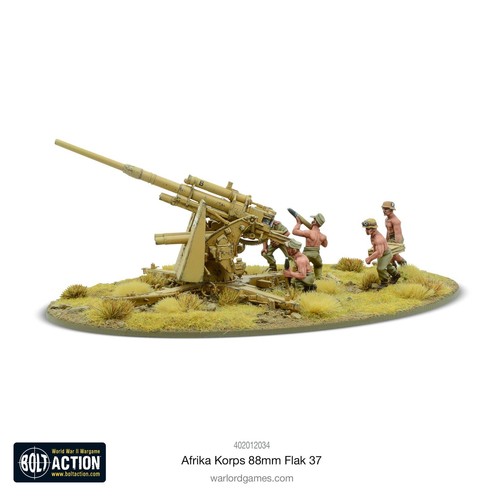 Germany - Afrika Korps 8.8cm Flak 37: Warlord Games Bolt Action - Picture 3 of 4