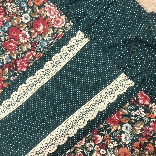 Vintage Single Quilt Cover & Pillow Case Floral Country 80s 90s Ruffle Farmhouse - Picture 5 of 11