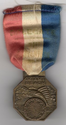 URCLPWA: Delegate: Miami Beach: 1958  *actual shipping* - Bild 1 von 2