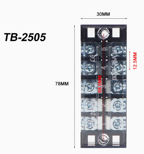 TB Dual Rows Terminal Block Wire Barrier Terminal Strip 1512/2512/1504/1506/2506 - Picture 18 of 30