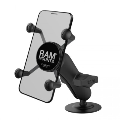 RAM �� X-Grip �� Handyhalterung mit Flex Klebesockel
