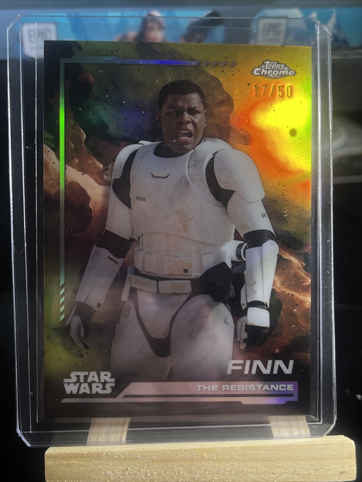 2024 Topps Chrome Star Wars Finn Gold Refractor SSP /50 #113 HOT