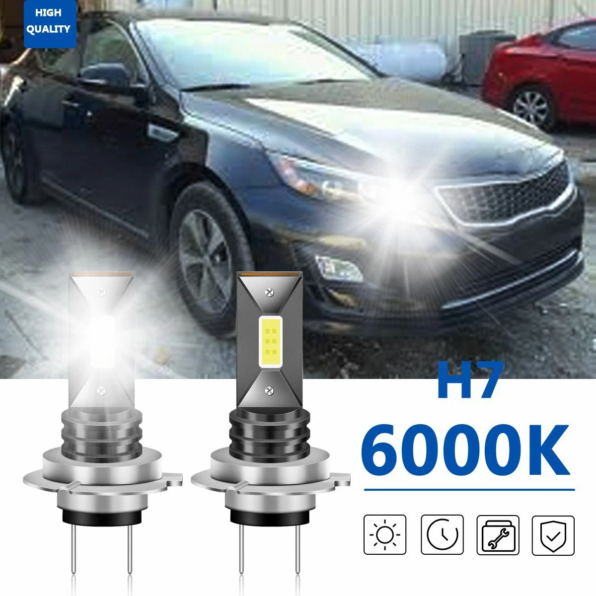 For Kia Optima Hybrid 2014 2016 LED Headlight Bulbs Conversion Kit