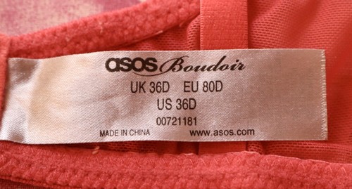ASOS Set Push UP Bügel-BH 80D String S 38 Spitze Dessous Unterwäsche Rosa - Bild 8 von 14
