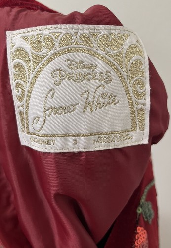 Disney Princess Snow White Red Apple Sequined Party Costume Dress SIZE 3 Holiday - Picture 2 of 6