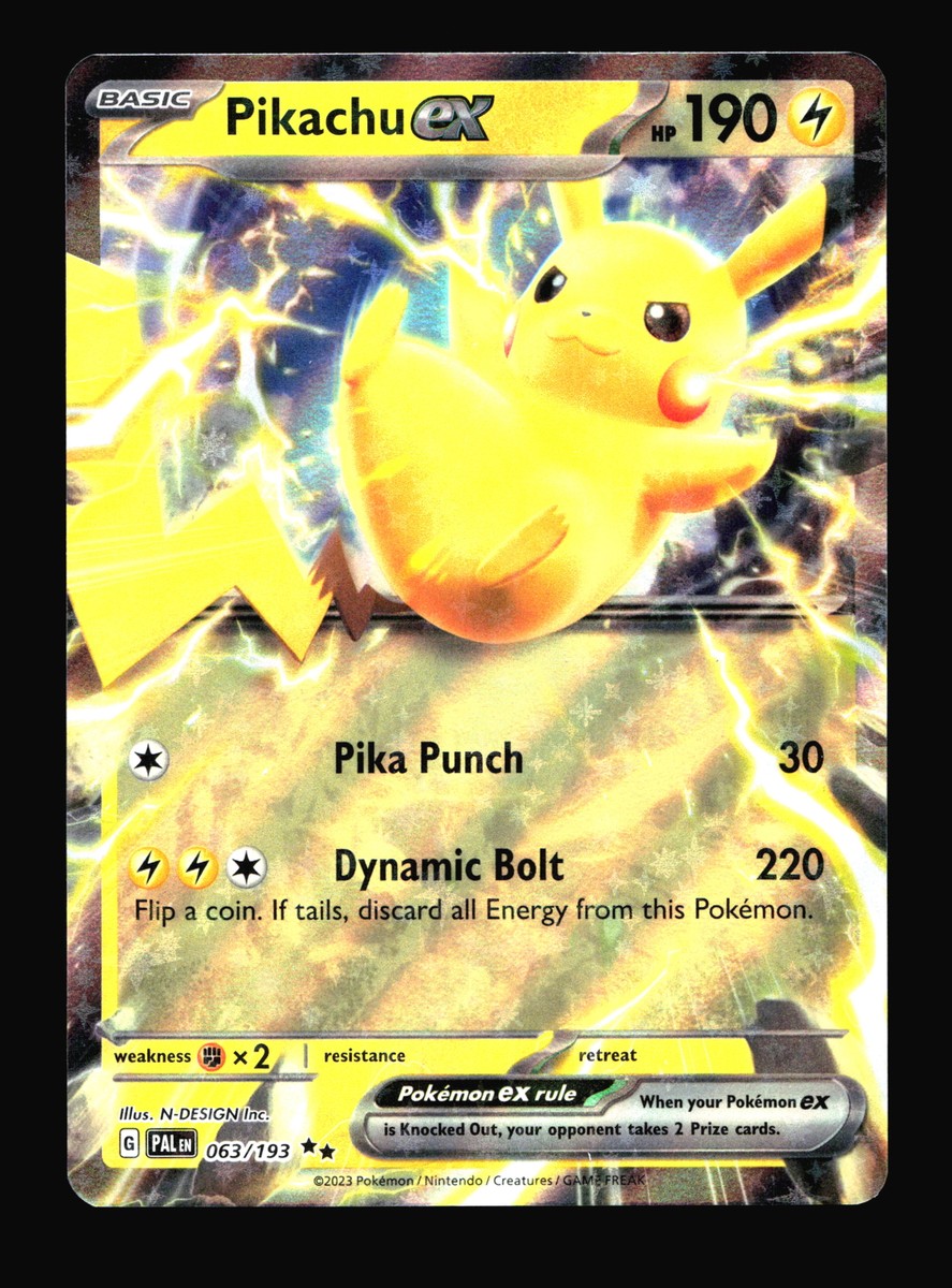 Pikachu ex SV02: Paldea Evolved #063/193 Double Rare Pokemon Card