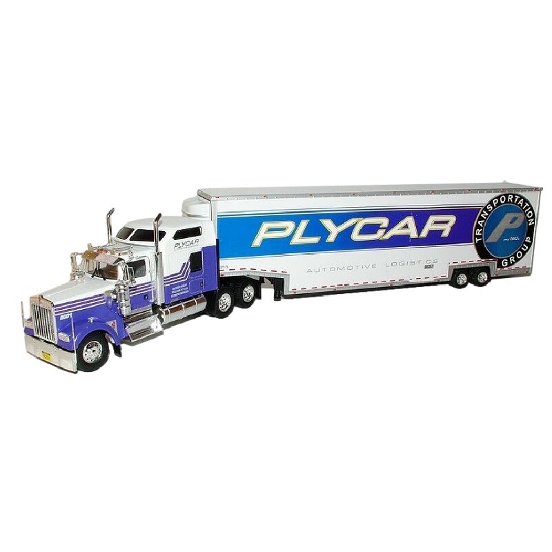 CA045 Kenworth W900 1990 PLYCAR Semi trailer 1:43 Altaya Diecast