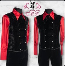 Men's Velvet Steel Boned STEAMPUNK Waistcoat Victorian GOTHIC Corset Vest USA