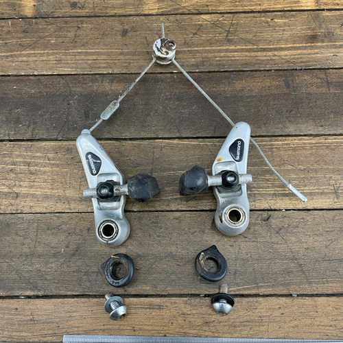 Vintage Shimano Deore XT Brake Caliper BR-M734 Cantilever MTB BMX Silver 1 Set - Picture 2 of 16