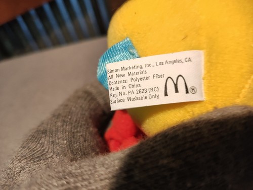 McDonald's Walt Disney Flounder Christmas Hat Ornament Little Mermaid - Picture 8 of 9