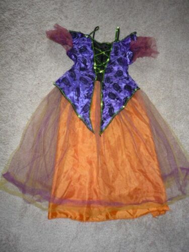  HALLOWEEN-GLAMOUR WITCH-SZ CHILD SM SLEEVELESS -NET SKIRT - Picture 1 of 2