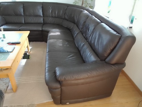 Rundeckcouch vollleder Marke Himolla incl.Sessel - Bild 8 von 11