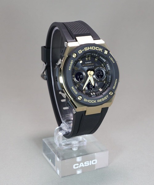 G-SHOCK⭐GST-W300G-1A9JF❗ CASIO G-SHOCK GST-W300G-1A9JF Black/Gold Resin Tough Solar