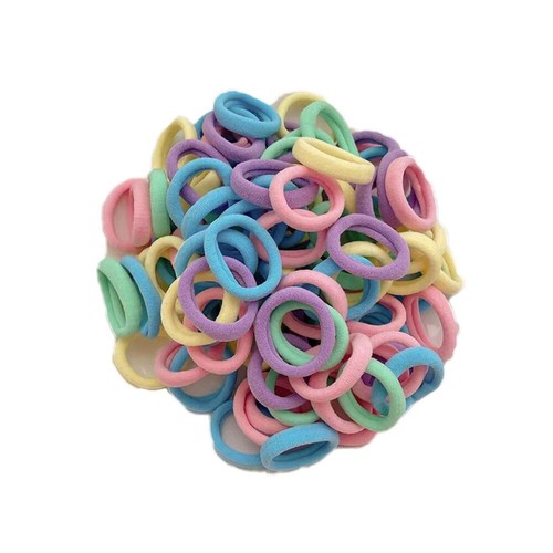 100PCS Mini Small stretchy Endless Elastics Girls kids hair Bobbles Bands - Picture 11 of 27