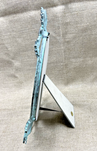 Vintage Konvolut 3 Bilderrahmen aus Metallguss mit Glas - Bild 5 von 15