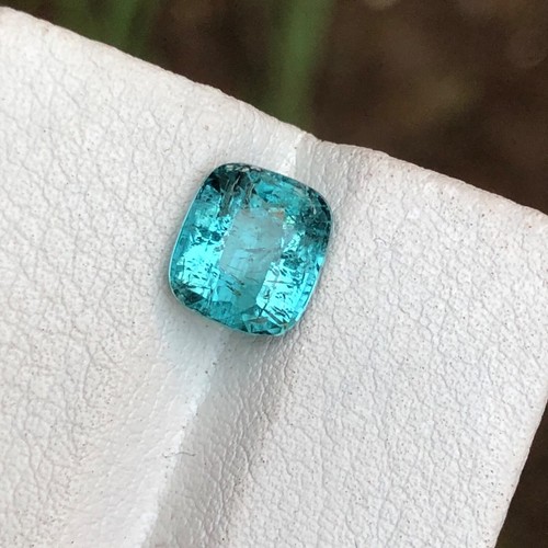 2,25 quilates corte cojín calidad superior rara azul natural turmalina piedra preciosa suelta Afg - Imagen 2 de 8