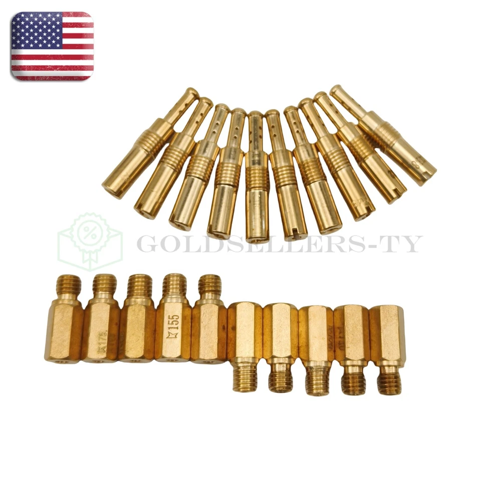 Kit de 10 piezas de carburador de chorro principal de 10 piezas Slow Pilot Jet para Keihin PWK Carb Honda Foto 2 de 4