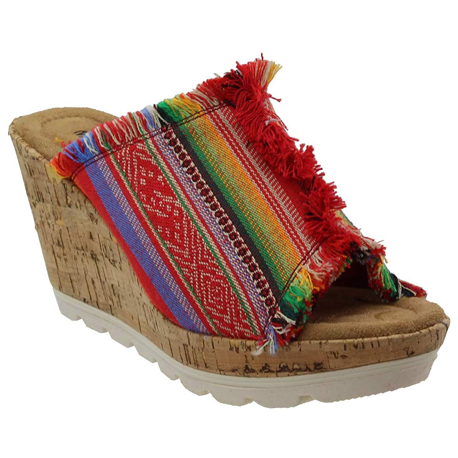 Minnetonka mujer York Fabric Open Toe Casual Mule Sandals Minnetonka Minnetonka Minnetonka mujer York Fabric Open Toe Casual Mule Sandals exclusivo