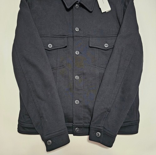 Chaqueta de camionero suave negra mediana Vince para hombre nueva con etiquetas - Imagen 6 de 24