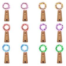 12 Pack 20 LED Wine Bottle Cork Lights, Fairy Mini Assorted Sizes , Colors