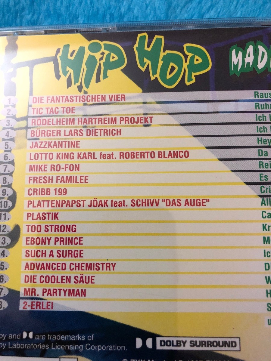 Hip Hop Made In Germany Cd Oop 1997 G-funk Cribb 199