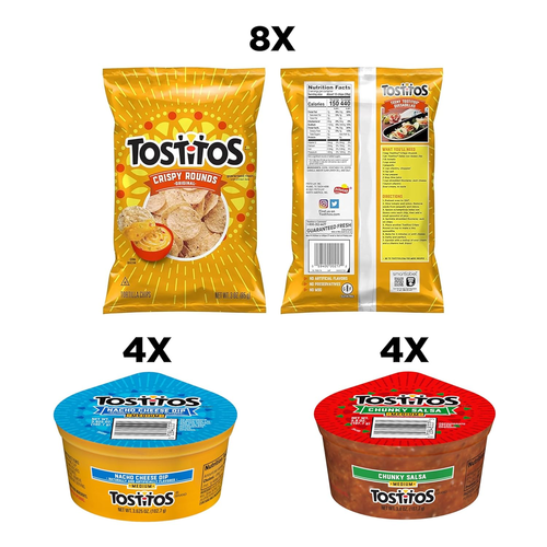 Tortilla Chips Chip & Salsa Pack, 3Oz Knusprige Runden & 3,8Oz Medium Salsa (16 Co - Bild 3 von 12
