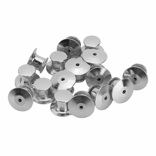 16Pcs Metal Pin Keepers Replacements Uniform Badge Comfort Fit Tie Backing Clasp - Picture 8 of 29