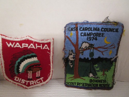Vintage Lot 9 Embroidered Patches Boy Scouts of America Camp Patches - Picture 2 of 5