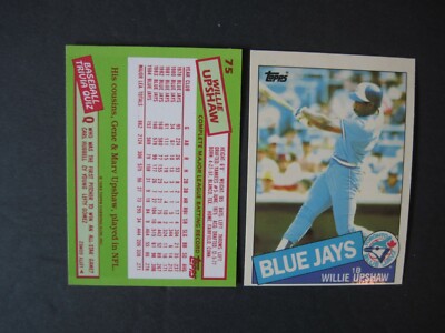 BLUE JAYS TIFFANY BASEBALL CARDS You Pick Choose TOPPS 1985 1986 1987 Rare  | eBay