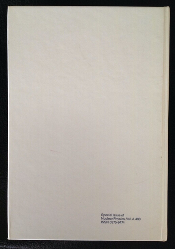 NUCLEUS-NUCLEUS COLLISIONS III - Third International Conference 1988 (Hardcover) - Imagen 2 de 6