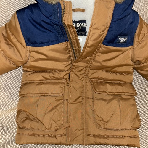 OSHKOSH B'GOSH TODDLER 18M BOY COAT with Hood - Picture 2 of 9