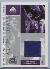2002-03 UD SPGU KOBE BRYANT All Star game worn Los Angeles Lakers shorts HOF
