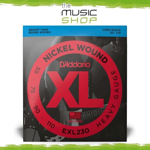 D'Addario XL 55-110 Heavy Long Scale Bass Guitar Strings - EXL230 - Picture 1 of 4
