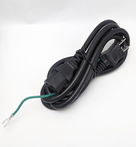 5-Pack: 6ft Foreign 2prong AC Power Cord +Ground Wire for PC,LCD Monitor,Printer - Picture 9 of 11