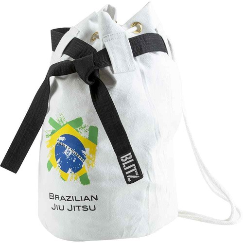 Duffle Bolsa Lona Brazilian Jiu Jitsu Blanco Brasil Bolsa Ju Jutsu Mma - Bild 1 von 1