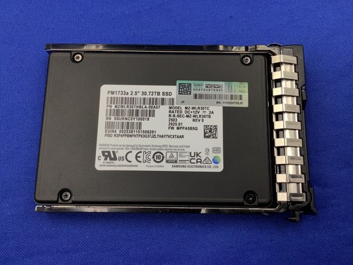 P66205-B21 HPE 30TB NVME RI BC U.3 PM1733A SPL SSD P66256-001 MZ-WLR30TC - Foto 2 di 7