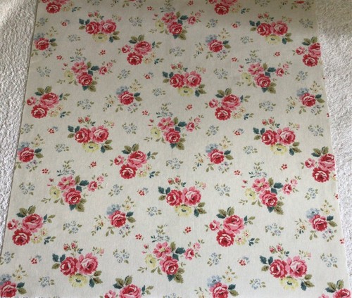 57cm x 57cm Square Cath Kidston Field Rose Cotton Duck Fabric New Floral Bunch - Picture 7 of 7