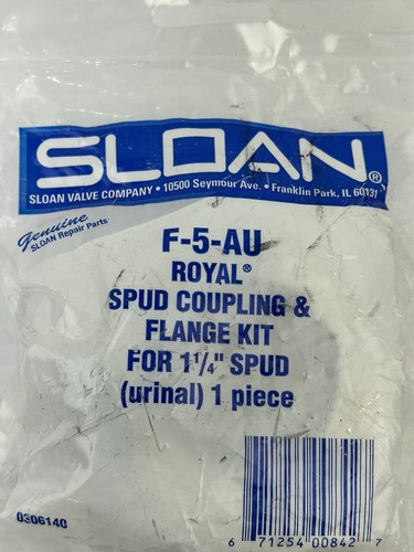 Sloan F-5-AU Royal Spud Coupling & Flange Kit for 1-1/4" Spud Urinal - Picture 2 of 7