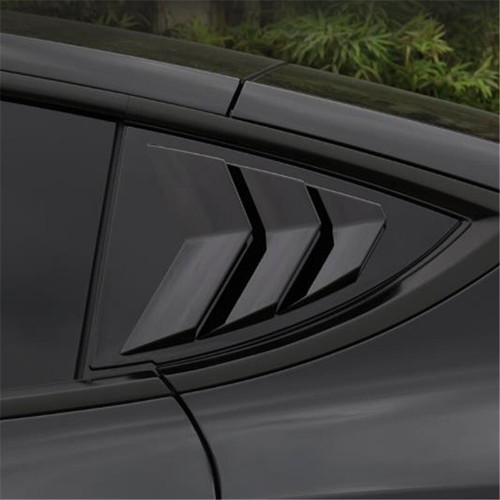 Gllossy Black Rear Window Shutter Louver Cover Trim For Tesla Model Y 2020-2023 - Imagen 1 de 8
