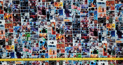 COLORED MANGA ANIME COMIC STYLE FABRIC (HALF-YARD OR 1-YARD & ANIME SELECTIONS) - Picture 48 of 56