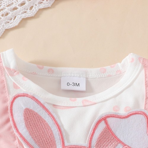 Cute Rabbit Newborn Baby Girl Romper Tops Dress Headband Outfit Set Clothes 2PCS - Picture 5 of 20