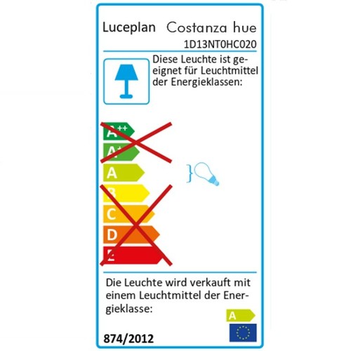 LUCEPLAN COSTANZA D13.t HUE, Stehleuchte, Teleskop, Schirm weiss, NEU, OVP - Bild 6 von 6