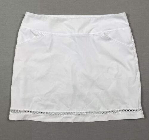 Neu LILLY PULITZER MONICA SKORT, Resort weiß/verzierter Ösenbesatz, Größe 10 - Bild 3 von 9