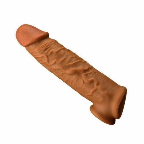 6.5" Male Cock-Girth-Enlarger-Enhancer-Penis-Extension-Extender-Sleeve Condoms - Picture 8 of 9