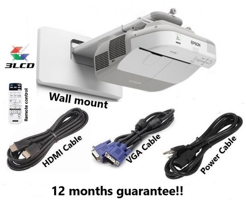 Epson Powerlite 475w Ultra-Short Throw Projector with Wall mount - Picture 1 of 9