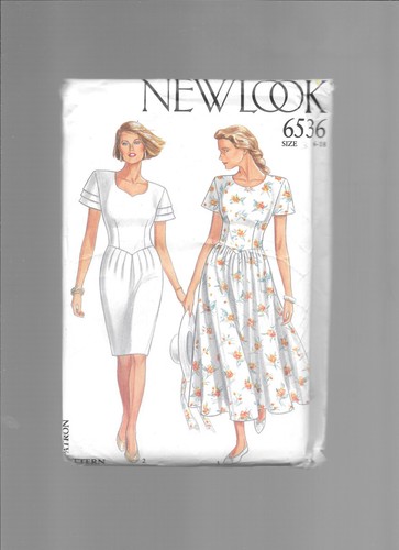 New Look 6536 Wedding Garden Party Dress Pattern Basque Waist Size 6-18 Uncut - Picture 2 of 4