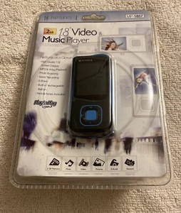 (未使用･未開封品)　Riptunes MP1857 2GB MP3 and Video Player with 1.8-Inch Full Color Display (Black/blue) by Riptunes 7z28pnb 2GB MP3 and Video Player with 1.8-inch Full Color Display